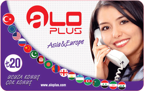 aplus Asia&Europa arama kartı %40 daha ucuza konuşun